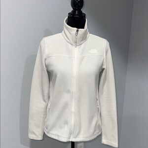 The North Face Women's off White Fleece Jacket size small women’s full zip